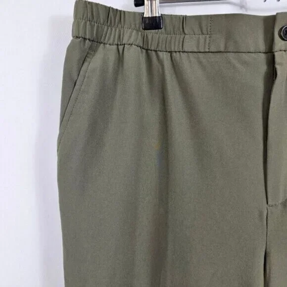 Banana Republic Lightweight Pants In Olive Green - Size L - Picture 3 of 8